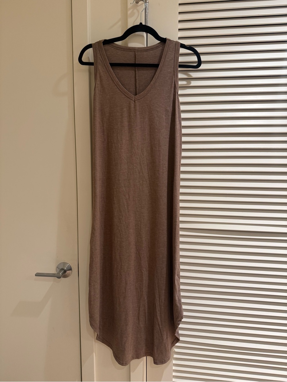 SHEIN Brown Sleeveless Maxi Dress